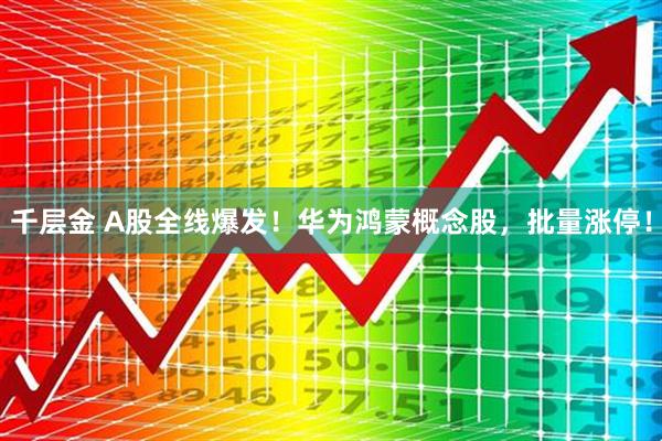 千层金 A股全线爆发！华为鸿蒙概念股，批量涨停！