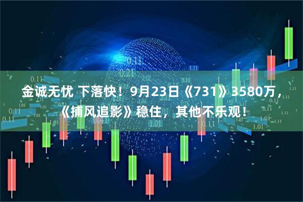 金诚无忧 下落快！9月23日《731》3580万，《捕风追影》稳住，其他不乐观！